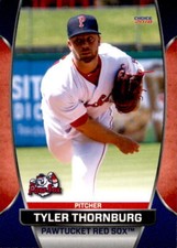2018 Pawtucket Red Sox Choice #29 Tyler Thornburg Charleston South Carolina Card