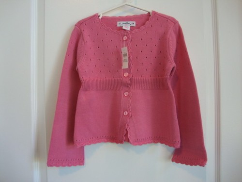 Baby Gap IN FULL BLOOM Pink Cardigan Sweater Girl Size 5T 5 years NWT - Spring - Picture 10 of 10