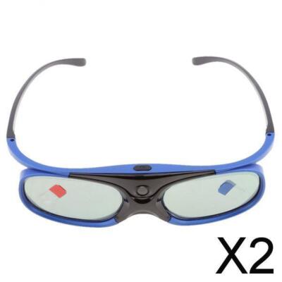 2x 3D Brille mit Aktivem Verschluss Geeignet für  /  / /  DLP Link Projektor,
