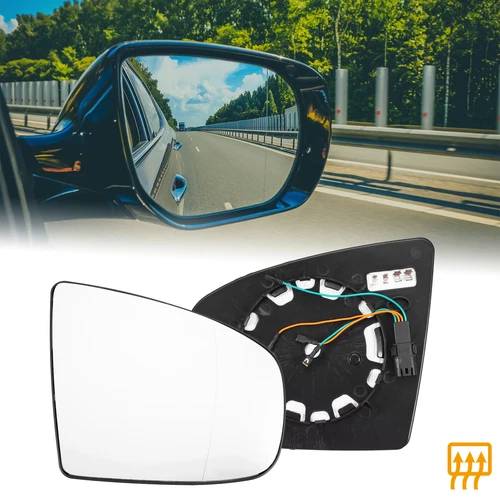 Auto Rearview Passenger Side Heated Mirror Glass W/ Backing Plate for BMW X5 X6