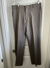 VTG Levis Menswear Action Slacks Sta Prest Pants 34 X 30.5 Relaxed Tapered Brown