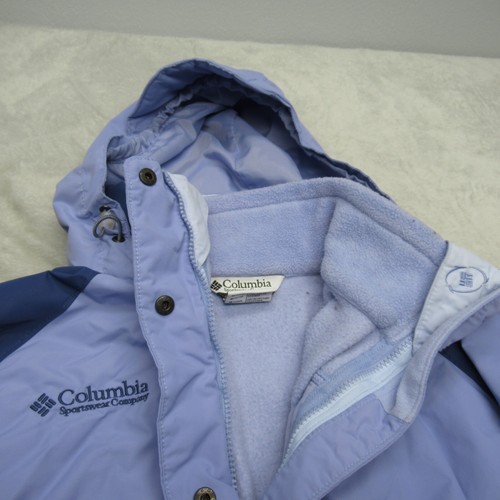 Columbia Interchange Jacket Womens Medium Purple Full Zip 3 in 1 Fleece Liner - Picture 4 of 16