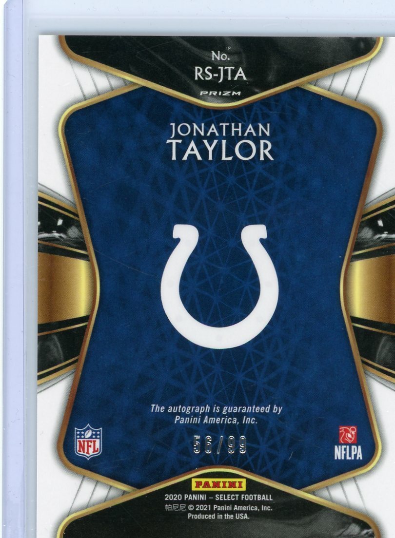 2020 Panini Select Football Rookie Auto Prizm #RS-JTA Jonathan