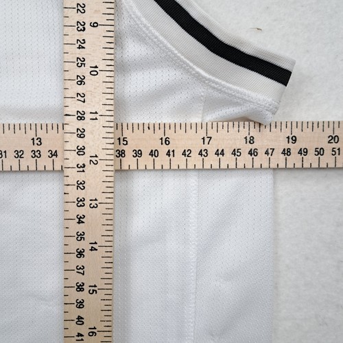 Maglia Champion Vintage Uomo Piccola Bianca Canotta Senza Maniche Basket Y2K - Foto 4 di 19