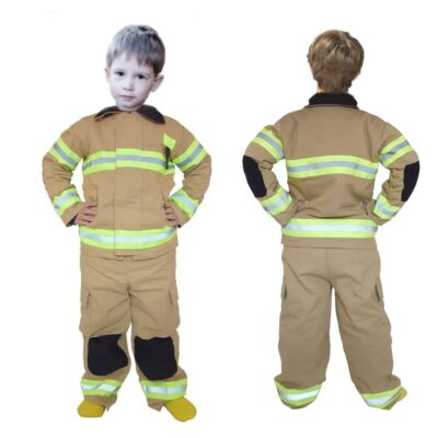 Kinder Feuerwehranzug - khaki - PBI-Optik