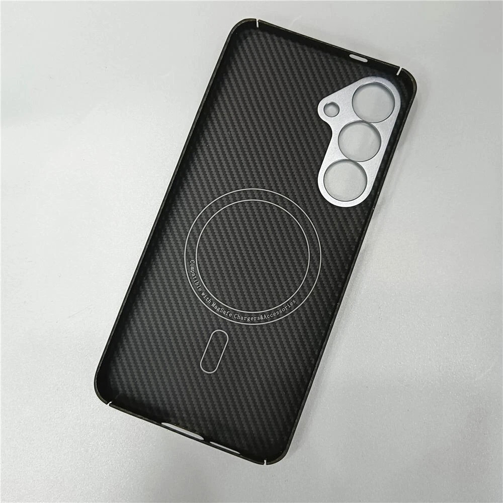 Genuine Aramid Carbon Fiber Case For Samsung S24 S25 Ultra 600D Magnetic Cover - Picture 8 of 11