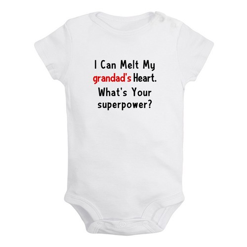 Whats Your Superpower Funny Print Outfits Baby Bodysuits Infant Newborn Rompers - Picture 12 of 13