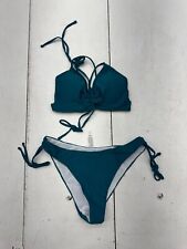 Shein Blue 2 Piece Bikini Swimsuit Set Womens Size Medium