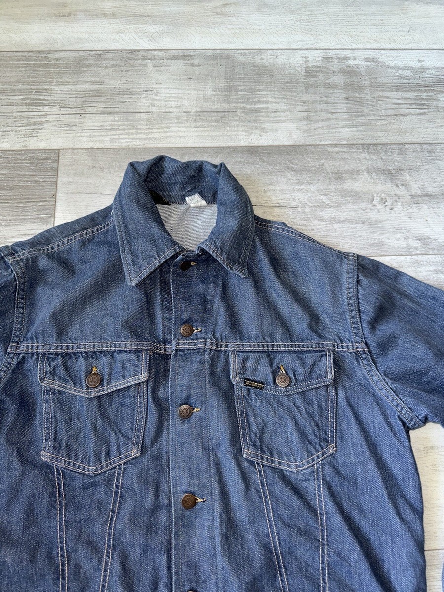 SEARS ROEBUCKS SELVEDGE DENIM JACKET MENS 42 VINTAGE 60s