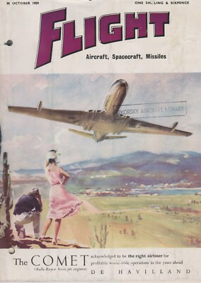 Flight International (30 Oct 1959) Victor Cutaway, Turbofans, KC Airport, News