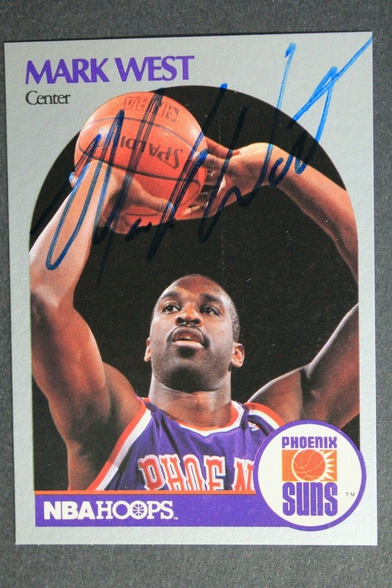 Mark West Phoenix Suns ODU Signed 1990 Hoops #242 Autographed