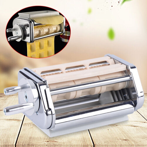 Manual Stainless Steel Fresh Pasta Noodle Maker Roller & Cutter Attachment Set