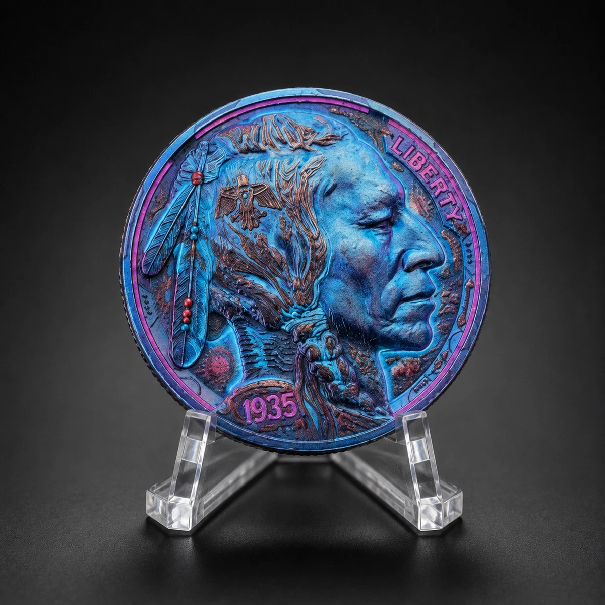 ★美しい虹色トーン★ 1935バッファローニッケルインディアンヘッドアンティーク 25+ US Buffalo Nickels (1913-1938) 1935 for sale | Updated Oct 2026