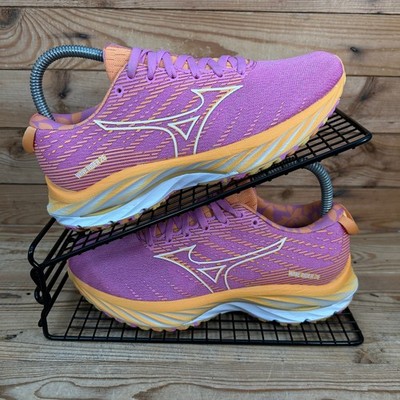 Mizuno Turnschuhe Damen Größe UK 3,5 Wave Rider 26 pink orange Straßenlaufschuhe