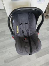Babyschale Auto-Kindersitz Grau/Schwarz mit Tragebügel & Gurtpolster/ ABC Design Babyschale Auto-Kindersitz Grau/Schwarz mit Tragebügel & Gurtpolster/ ABC Design