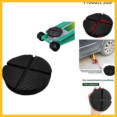 Universal Floor Jack Rubber Pad, Jack Pad Adapter Pinch with Cross Groove Design