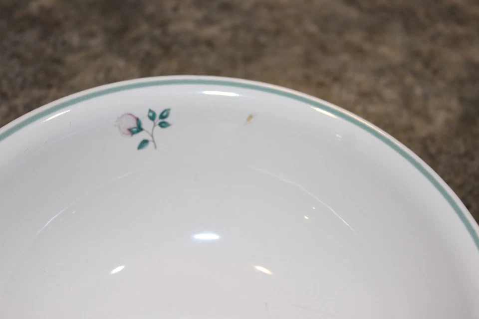 JUEGO DE 2 CUENCOS DE CEREAL CON PATRÓN DE ABRIL DE 6" FLORES COLOR CREMA Foto 4 de 4