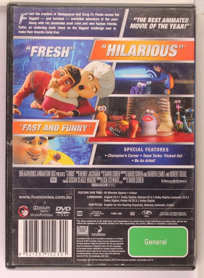 Turbo (DVD 2013) - image 2 of 3