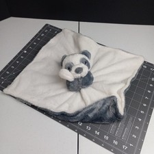 Carter's Lovey Baby Security Blanket Plush White Gray Panda Bear Clean 2020