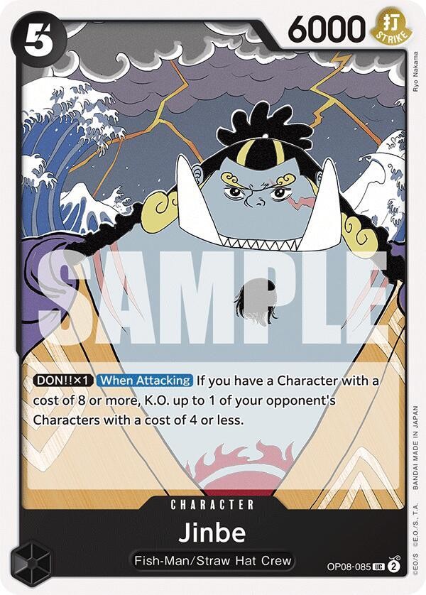 One Piece - Jinbe - Two Legends OP08-085 - NM