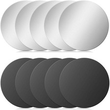 10 St&uuml;ck Metallpl&auml;ttchen Selbstklebend Set, 40Mm Metallplatte F&uuml;r Magnete D&uuml;nn E