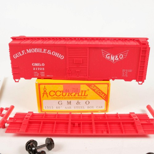 Kit de coche Accurail escala HO Gulf Mobile y Ohio GM&O 40' AAR caja de acero 1515 | Zustand: Used