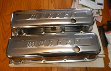 Nice pair Moroso Chrome BBC Valve Covers Big Block Chevy Chevrolet