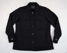 FILSON WOMEN'S WOOL JAC-SHIRT SZ-M BLACK NEW! JACKET