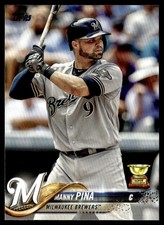 2018 Topps Manny Pina Milwaukee Brewers #637