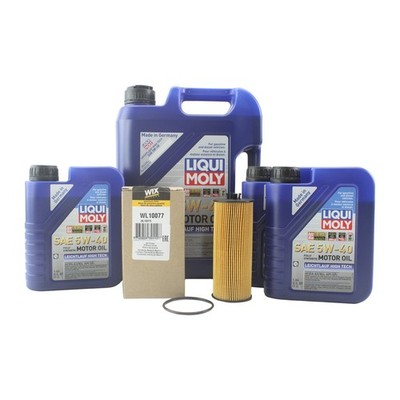 8L Liqui Moly Leichtlauf High Tech 5W-40 Wix Oil Change Kit for Mercedes E350