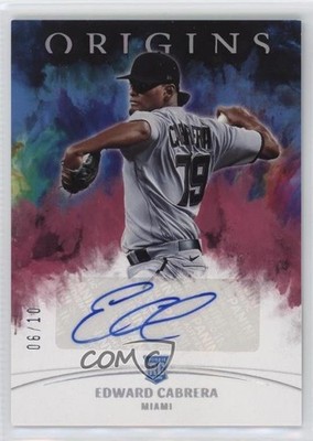 2022 Chronicles Origins Signatures Red 6/10 Edward Cabrera Rookie Auto RC 10k8