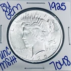 1925 BU UNCIRCULATED SILVER PEACE DOLLAR AUTHENTIC U.S. MINT FREE SHIPPING 7048