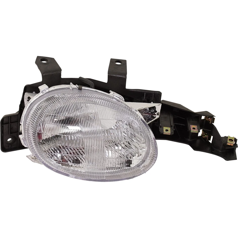 Headlight Set For 95-99 Dodge Neon Plymouth Neon Left & Right Side w/ bulb - Image 2 of 4