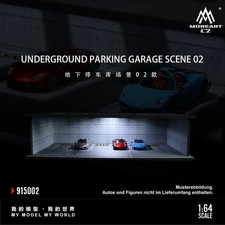 Diorama - Undergroud Parking Garage - V2 - 30x20x8 cm - More Art 1:64