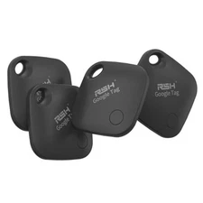 Air Smart Tag 4 Pack for Luggage Tracker Tags Works with Find My Device 4Black