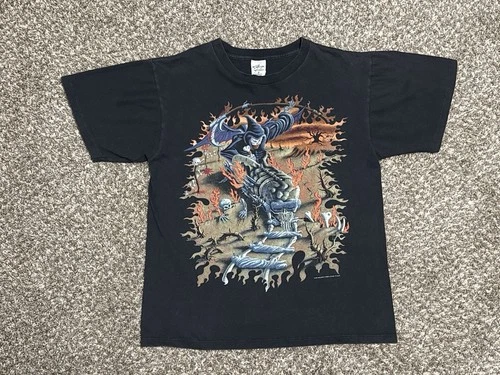 Megadeth Shirt Youthanasia Tour Metallica Mediu 1990s vintage concert t-shirt, vintage, size M, single stitch, B+ condition