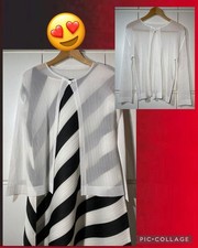 ISSEY MIYAKE PLEATS PLEASE Cardigan 3 White Tatami F/S from Japan