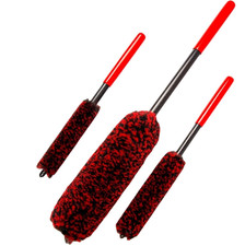 1pc Car Wheel Detailing Brush Bendable Soft Rim Cleaner Auto Washing Tool - New