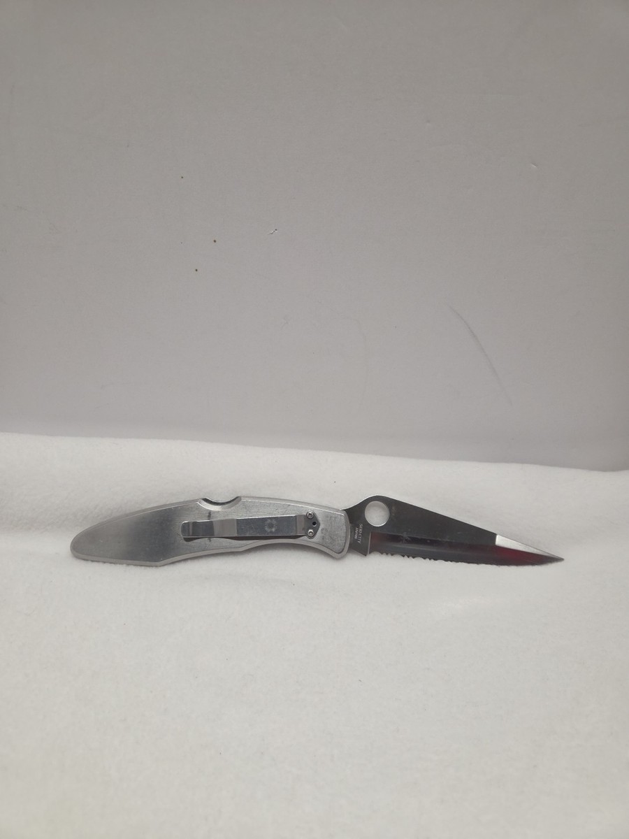 Vintage Spyderco Police C07S Knife ATS-55 Steel Seki-City Japan
