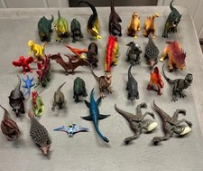 Dinosaur Action Figures Toys Bundle Of 33 Piece Various Sizes And Types