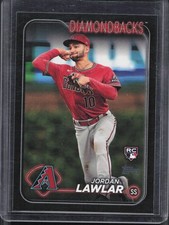 2024 Topps Series 2 Jordan Lawlar #451 Rookie Black Parallel /73 Diamondbacks 