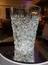 Flat Tumbler, 4-1/8" American Brilliant Period Cut Glass Russian Cleveland early