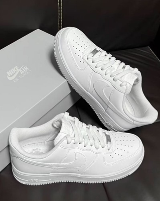 #ad #ad Nike Air Force 1 quot;Triple Whitequot; Low Top Classic Sneakers US Size $69.99