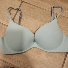 Vanity Fair Bra 34B Blue Underwire VERY PADDED PUSH UP