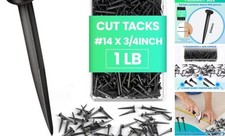 1lb Upholstery Carpet Tacks Bulk Black Furniture Tacks Box of 14-3/4inch