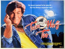 TEENWOLF TOO 1987 Jason Bateman, Kim Darby, John Astin UK QUAD POSTER