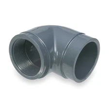 Manufacturer Varies PVC Elbow, 90 Degrees, FNPT x Socket, 3/4 in Pipe Size