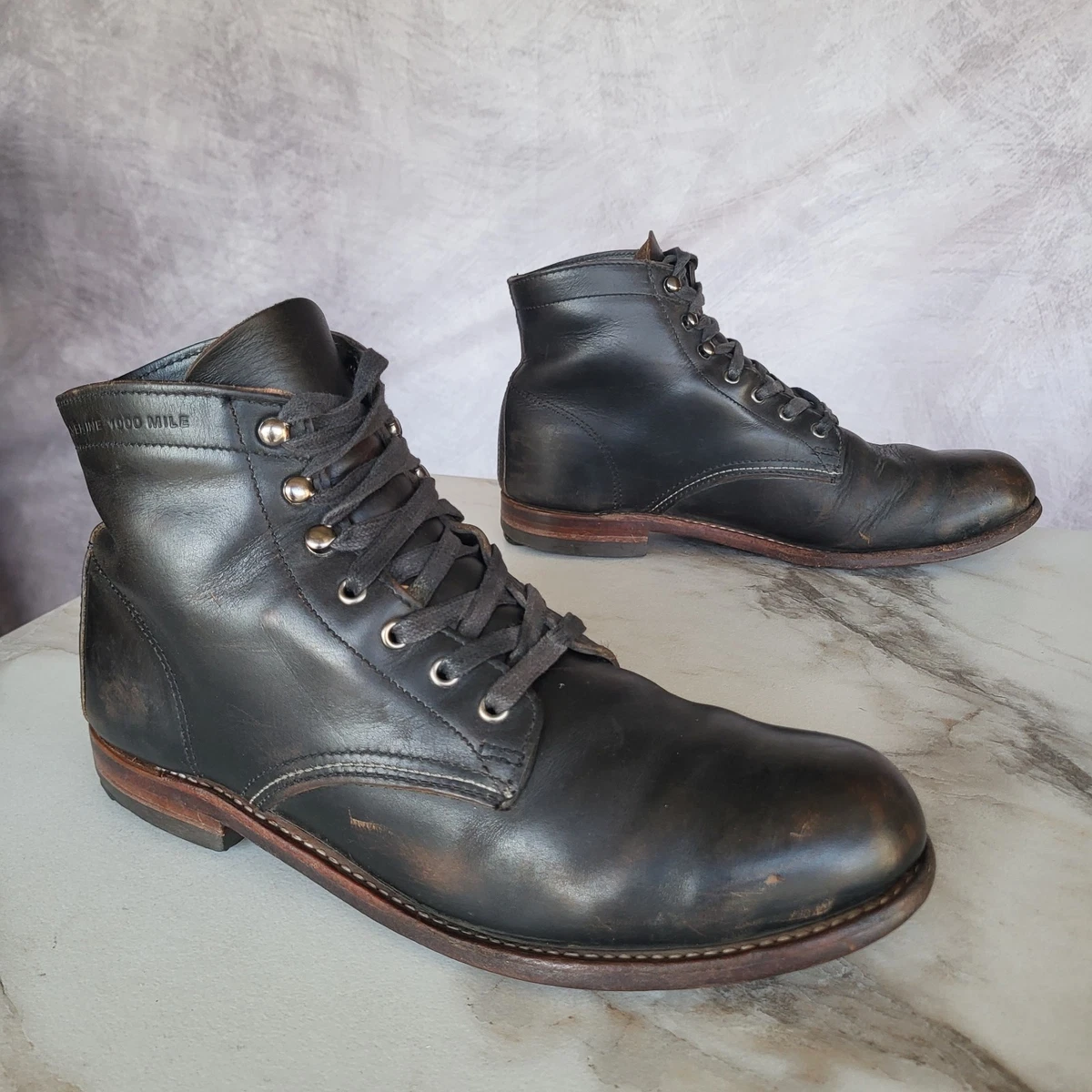 Black Wolverine 1000 Mile Boots for Men for sale | eBay