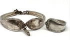 45.92g Sterling Silver Vintage Spoon Bracelet Ring Sz 9