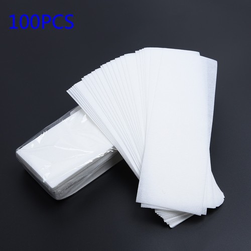 100pcs Haar Papierstreifen Leg Pad Wachsentfernung Beauty Waxing Werkzeug - Picture 3 of 12